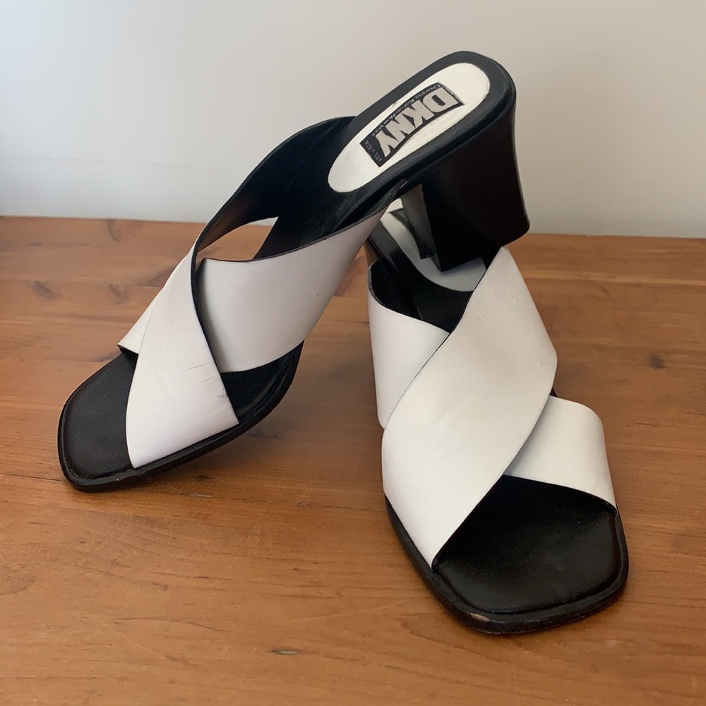 Vintage DKNY Leather Mules